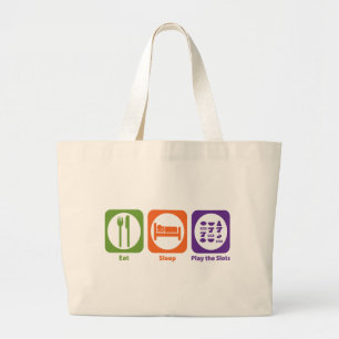 Bolso De Tela Gigante Eat Sleep Play las ranuras