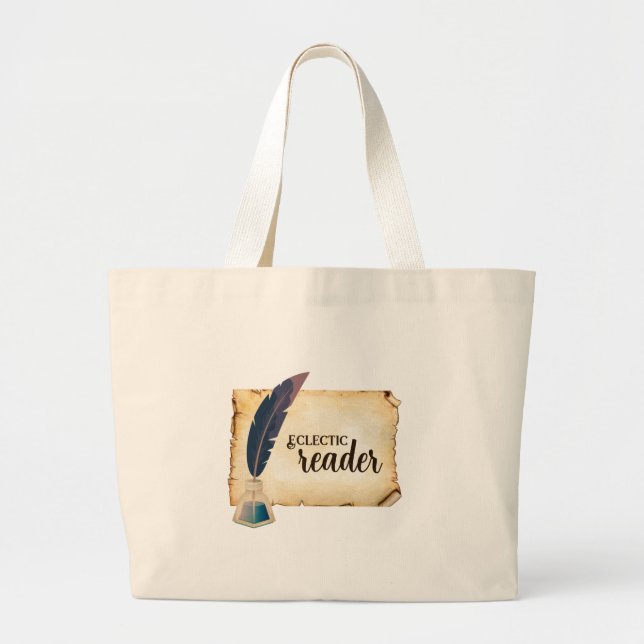 Bolso De Tela Gigante Eclectic Reader Tote Bag (Frente)