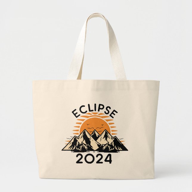 Bolso De Tela Gigante Eclipse Solar Total 2024 (Frente)