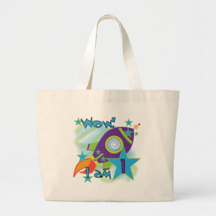 Bolso De Tela Gigante Eco de cohetes camisetas de cumpleaños y regalos