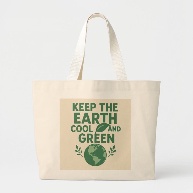 Bolso De Tela Gigante Eco-Friendly Tote Bag (Frente)