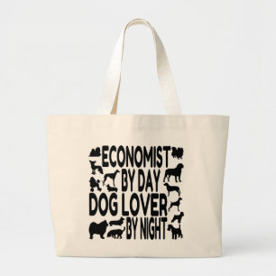 Bolso De Tela Gigante Economista de Dog Lover