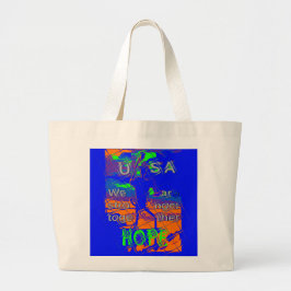 Bolso De Tela Gigante EE.UU. Hillary Hope We Are Strand