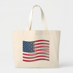 Bolso De Tela Gigante EE.UU. se une en audaz diseño de franjas y estrell