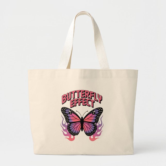 Bolso De Tela Gigante Efecto Mariposa (Frente)