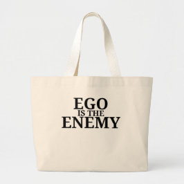 Bolso De Tela Gigante Ego Is The Enemy Minimalist Typewriter