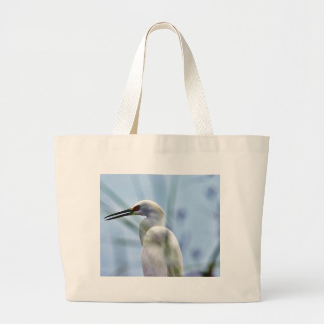 Bolso De Tela Gigante Egret (Frente)