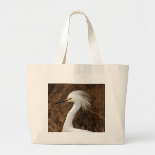 Bolso De Tela Gigante Egret nevado
