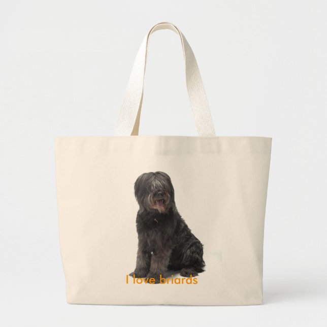 Bolso De Tela Gigante Einkaufstasche i love briards (Frente)