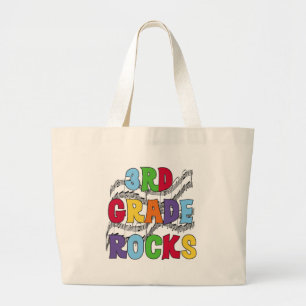 Bolso De Tela Gigante El 3ro grado multicolor oscila las camisetas y los