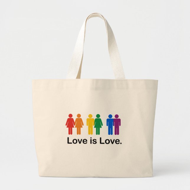 Bolso De Tela Gigante El amor es amor (Frente)