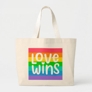 Bolso De Tela Gigante El amor gana