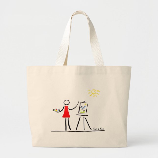 Bolso De Tela Gigante el artista (Frente)
