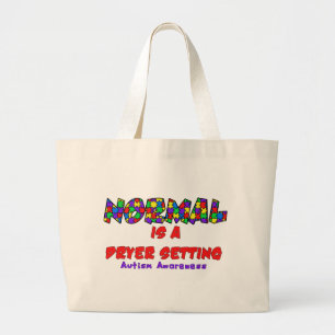 Bolso De Tela Gigante El autismo normal es un ajuste de ebriedad