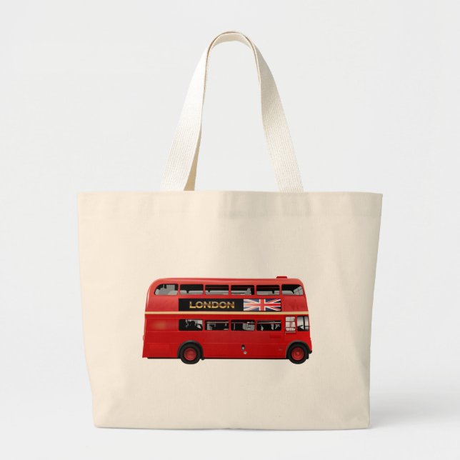 Bolso De Tela Gigante El autobús de Londres (Frente)
