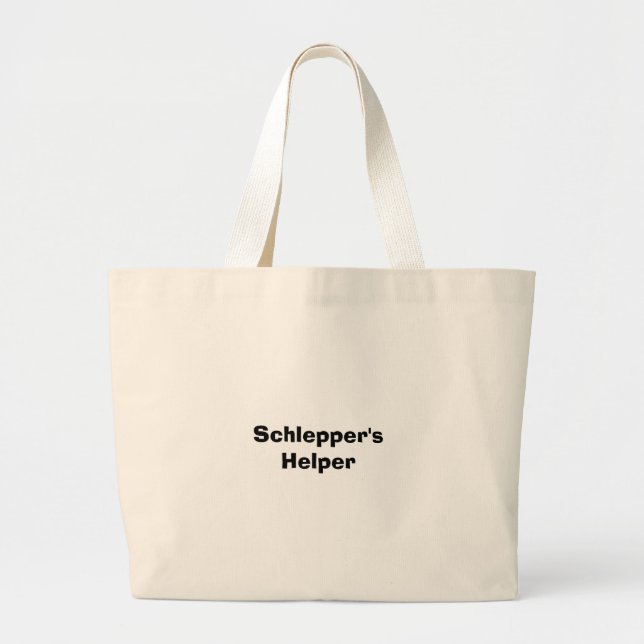 Bolso De Tela Gigante El ayudante de Schlepper (Frente)