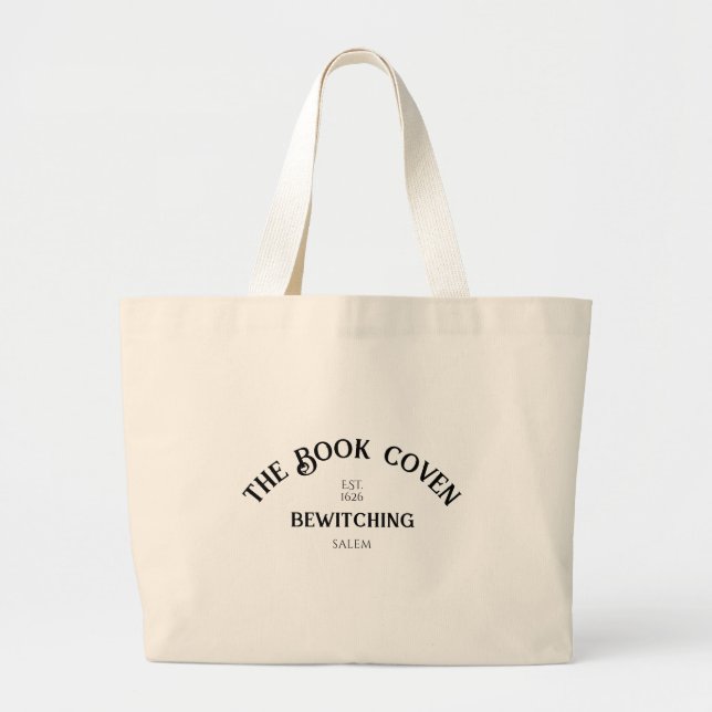 Bolso De Tela Gigante El "Book Coven Bewitching Book Club" (Frente)