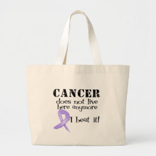 Bolso De Tela Gigante El cáncer no vive aquí más