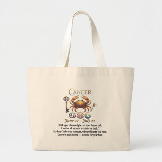 Bolso De Tela Gigante El Cáncer Zodiac más inteligente