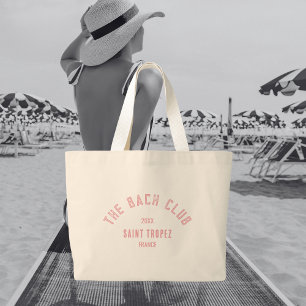 Bolso De Tela Gigante El Club Bach Rosa Cresta Personalizada Despedida d