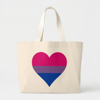 Bolso De Tela Gigante El corazón del orgullo bisexual Tote Bag