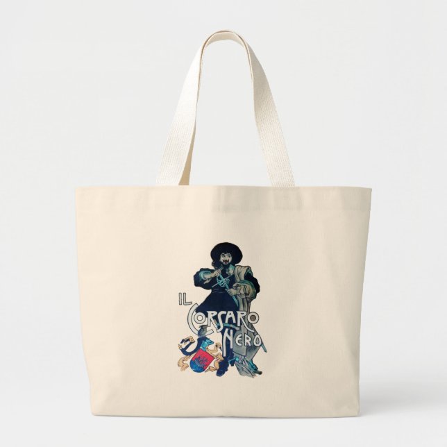 BOLSO DE TELA GIGANTE EL CORSARIO NEGRO (Frente)