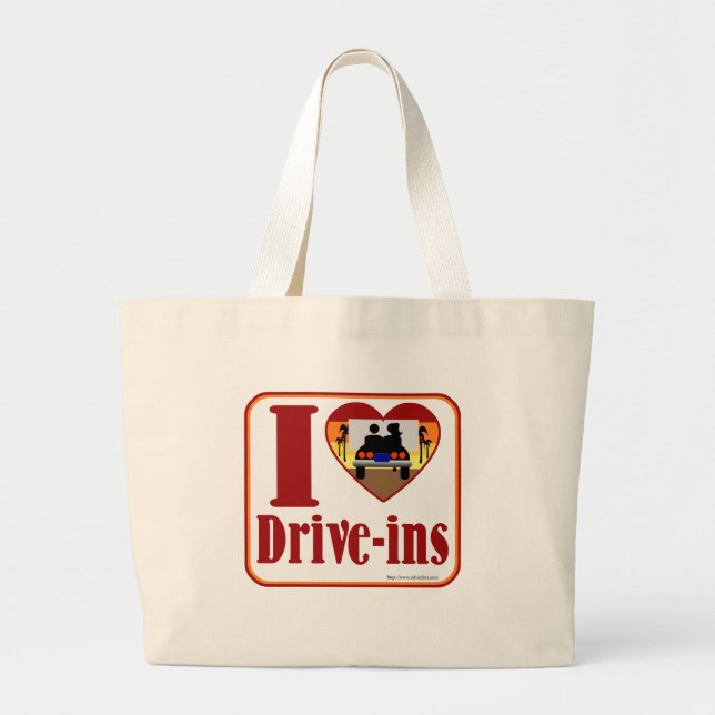 Bolso De Tela Gigante El "Cute Drive" Enamorado (Frente)
