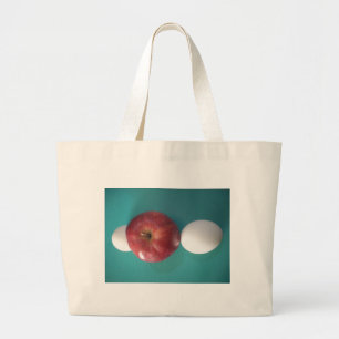 Bolso De Tela Gigante El desayuno se compone de dos huevos y una vida fi