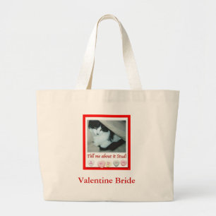 Bolso De Tela Gigante El día de San Valentín Bride