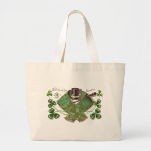 Bolso De Tela Gigante El día de St Patrick del vintage del Shillelagh,