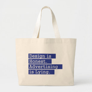 Bolso De Tela Gigante El diseño es honesto - azul