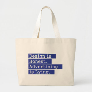 Bolso De Tela Gigante El diseño es honesto - azul
