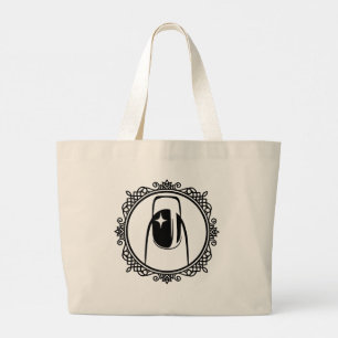 Bolso De Tela Gigante El diseño manicurista es bello
