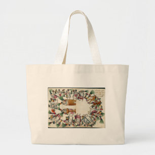 Bolso De Tela Gigante El estilo de baile de los bailarines azules nobles