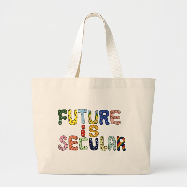 BOLSO DE TELA GIGANTE EL FUTURO ES SECULAR (Frente)