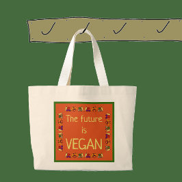 Bolso De Tela Gigante El futuro es VEGAN