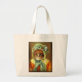 Bolso De Tela Gigante El gato de Mary Cassatt en Bonnet