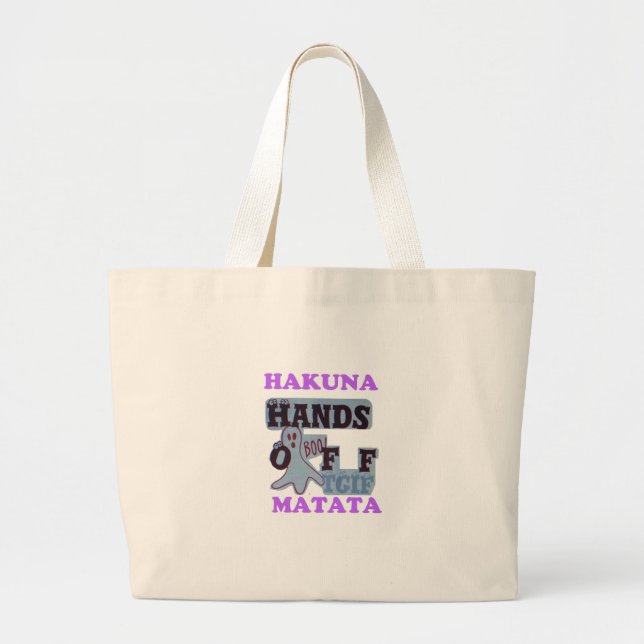 Bolso De Tela Gigante El GIF Hakuna Matata deja la cara graciosa de Boo (Frente)