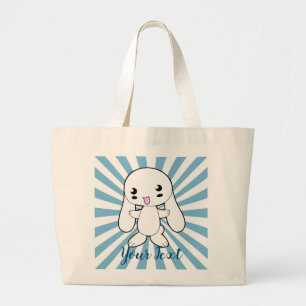 Bolso De Tela Gigante El gran Personalizado de Kawaii Bunny