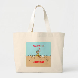 Bolso De Tela Gigante el hacer punto es gurú del knirvana