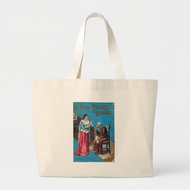 Bolso De Tela Gigante El libro de hadas azules (Frente)