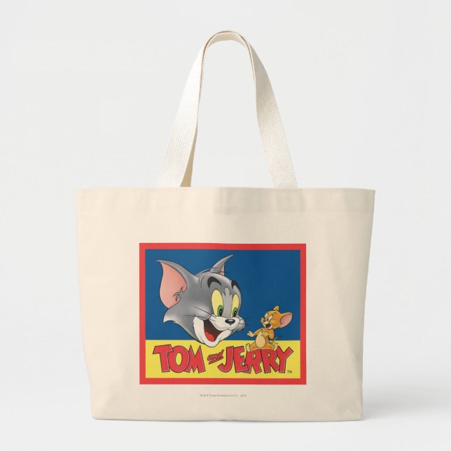 Bolso De Tela Gigante El Logo De Tom Y Jerry Sombreado (Frente)