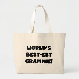 Bolso De Tela Gigante El Mejor-est regalos negros o blancos de Grammie