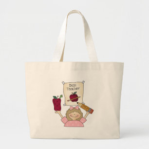 Bolso De Tela Gigante El mejor profesor del chica