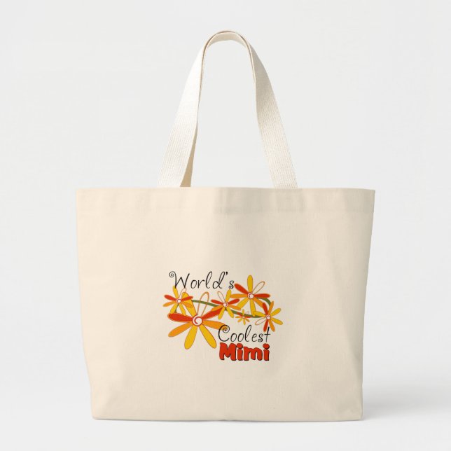 Bolso De Tela Gigante El Mimi más fresco del mundo floral (Frente)