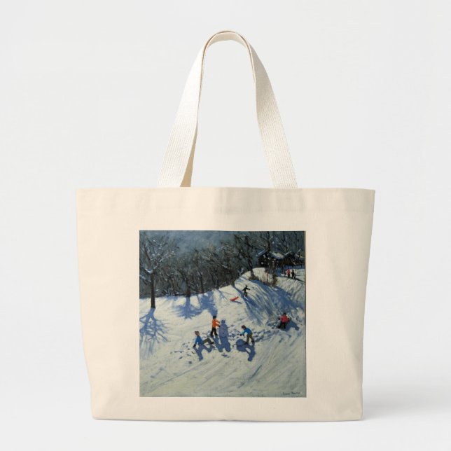 Bolso De Tela Gigante El muñeco de nieve 2 (Frente)