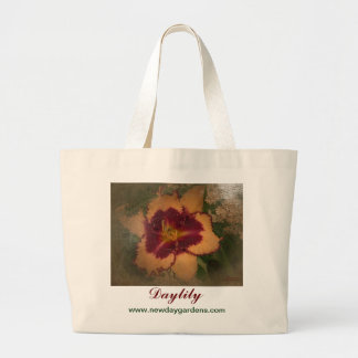Bolso De Tela Gigante El nuevo día cultiva un huerto Daylily la "Sabine