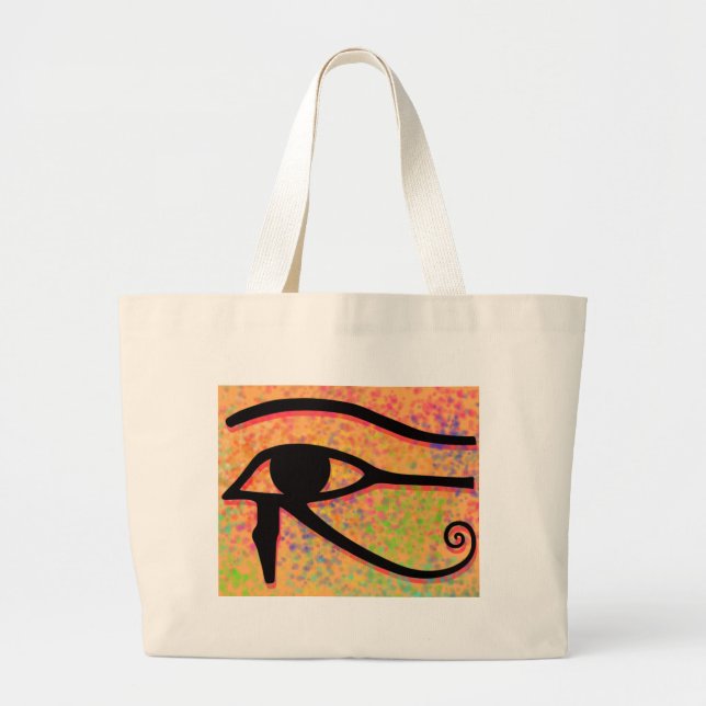 Bolso De Tela Gigante El ojo de Horus (Frente)
