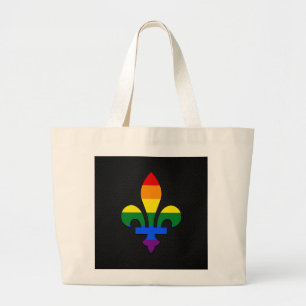 Bolso De Tela Gigante El orgullo LGBT fleur-de-lis