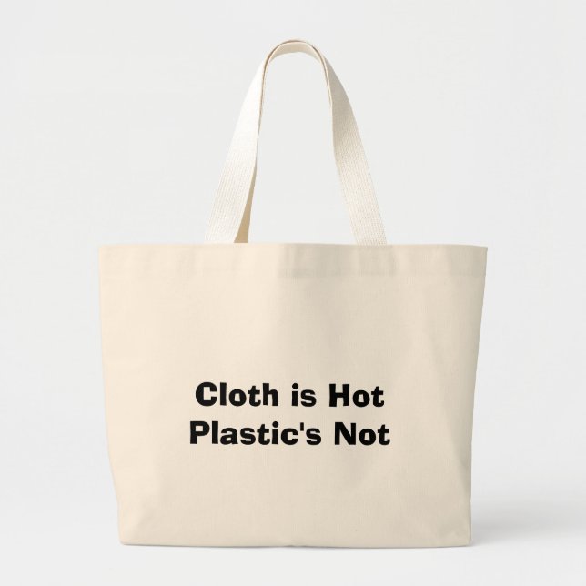 Bolso De Tela Gigante El paño es plástico caliente no (Frente)